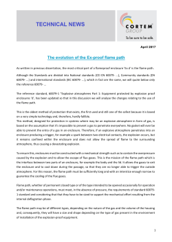 The evolution of the Ex- proof flame path