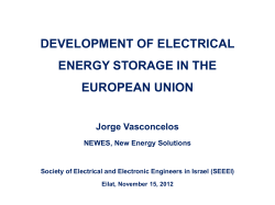 Development of Power Storage in the EU