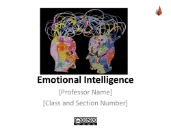 Emotional Intelligence