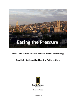 How Cork Simon`s Social Rentals Model of Housing Can Help