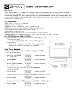 Tempo2 - One-Shot/Test Timer