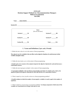 ENTS 635 - Mathematics