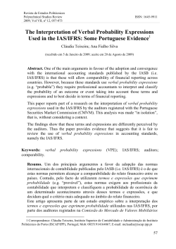 The Interpretation of Verbal Probability