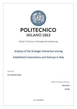 Analysis of the Strategic Interaction among Established