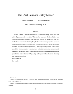 The Dual Random Utility Model