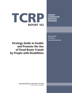 Strategy Guide to Enable and Promote the Use of Fixed