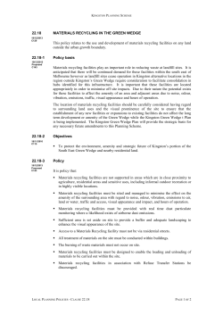 SCHEDULE TO THE MIXED USE ZONE