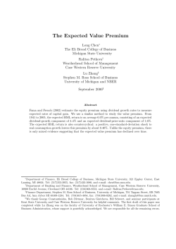 The Expected Value Premium