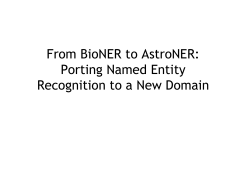 Two Information Extraction Projects