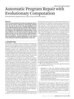 Automatic program repair with evolutionary computation