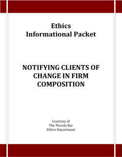 Notifying Clients of Change in Firm Composition