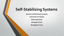 Self-Stabilizing Systems