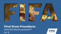 FIFA Final Draw Procedures