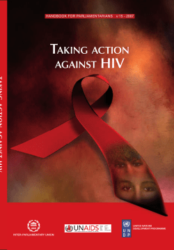 Taking action against HIV - A handbook for parliamentarians