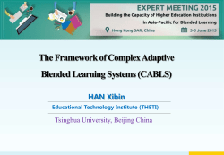 The Framework of Complex Adaptive Blended Learning Systems