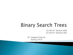 Binary Search Trees