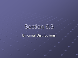 binomial distribution