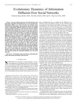 Evolutionary Dynamics of Information Diffusion Over