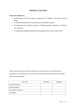 Unit Step Sequence - 7th Semester Notes