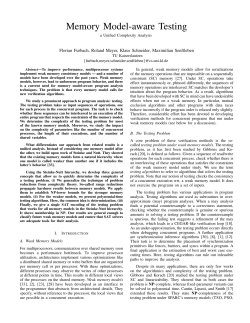 Memory Model-aware Testing
