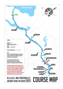 GHOR map plus steering - Galway Head of River Race 2016