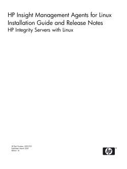HP Insight Management Agents for Linux Installation