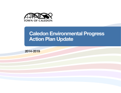 Town of Caledon Environmental Progress Action Plan Update