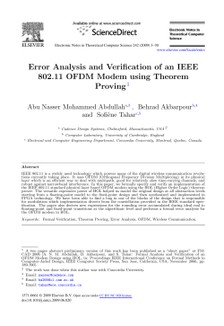 Error Analysis and Verification of an IEEE 802.11