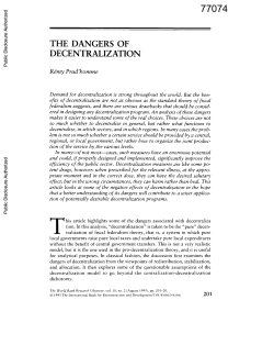 , 20 pages - World bank documents