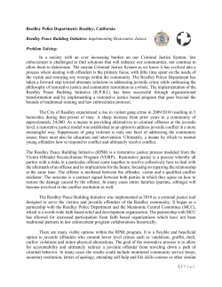 James Q Wilson Award RPBI Narrative, James Q Wilson Award