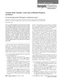 Trinuclear Gold(I) Triazolates: A New Class of Wide