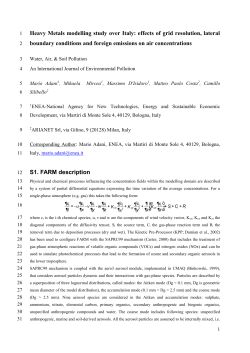 Simulation of B[a]P over Italy using FARM model: comparison with