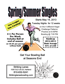 Get Your Bowling Ball at Seasons End