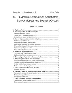 13 empirical evidence on aggregate supply models and business