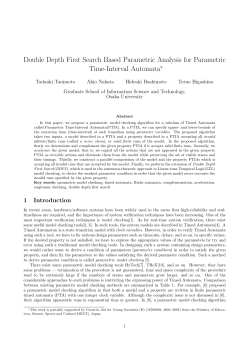 Double Depth First Search Based Parametric Analysis for