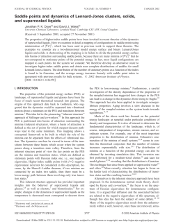 Saddle points and dynamics of Lennard-Jones
