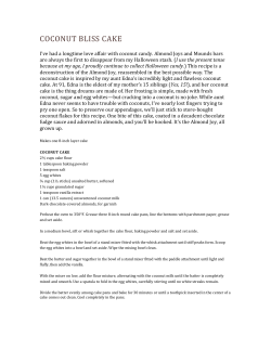 Coconut Bliss Cake - The Cookbook Junkies