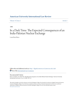 In a Dark Time: The Expected Consequences of an India