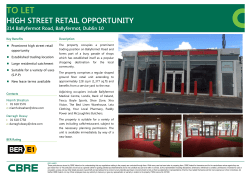 TO LET - CBRE: Ireland