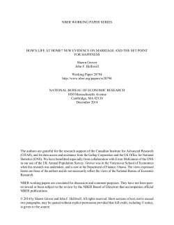 New Evidence on Marriage and the Set Point for Happiness