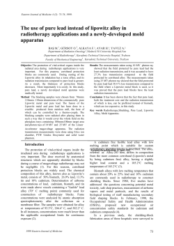 The use of pure lead instead of lipowitz alloy in