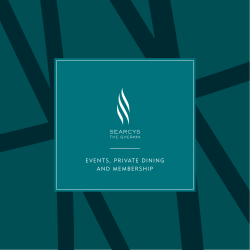 events, private dining and membership