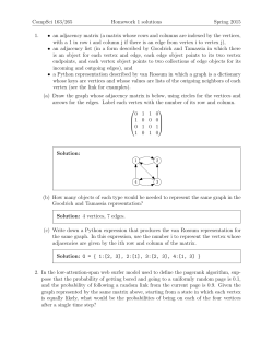 CompSci 163/265 Homework 1 solutions Spring 2015