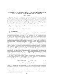 ANALYSIS OF OPTIMAL BOUNDARY CONTROL