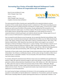 Positive Peer Review Study