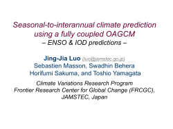 ENSO and IOD predictions in the SINTEX