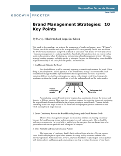 Brand Management Strategies: 10 Key Points