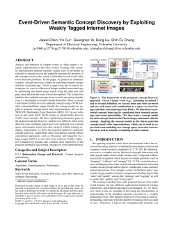Event-Driven Semantic Concept Discovery by