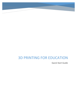 3d printing for Education