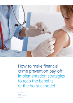 How to make financial crime prevention pay-off